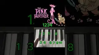 Pink panther  Easy piano tutorial  