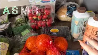 ASMR Grocery Haul | Camera Tapping 🍳🍓🍌