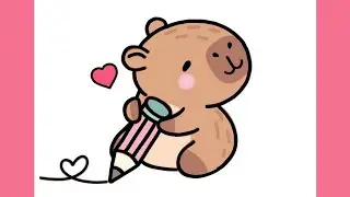 COMMENT DESSINER UN CAPYBARA MIGNON KAWAII ÉTAPE PAR ÉTAPE