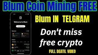 Blum Coin free Airdrop Guide | Blum Crypto  TG Full Guide