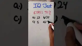 iQ Test #simplifiedstudyofficial #maths #shorts #iqtest #viral #iqtestonline #puzzle