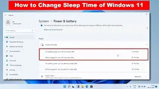 How to Change Screen Turn of Timeout in Windows 11 PC