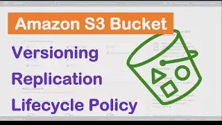 Enable Versioning, Lifecycle Rule, and Replication on Amazon S3 bucket