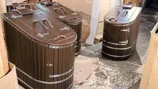 Видеообзор 3 кедровых полулежачих фитобочек Ладья