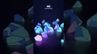 Fracturing a Cube 8 vs 3000 Pieces 