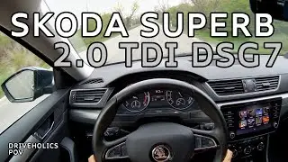 2019 Skoda Superb 2.0 TDI DSG7 150 hp POV - 4K