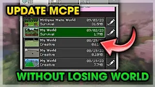 How To UPDATE Minecraft PE SAFELY Without Losing Your Worlds! 🕹️