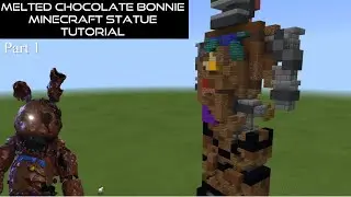 Melted Chocolate Bonnie Minecraft Statue Tutorial (FNaF AR) PART 1