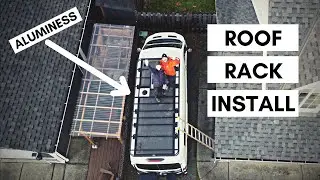 Aluminess Roof Rack install for a Ford Transit 148 EXTENDED BODY HIGH ROOF