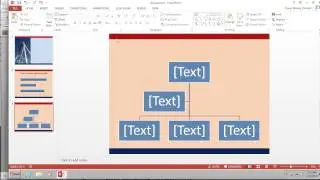 How to put an organizational chart in PowerPoint using Smart Art