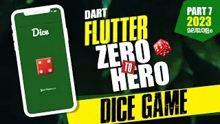 Flutter Dice Game Tutorial for Beginners 🎲 | Learn Dart Variables,Functions and Data types