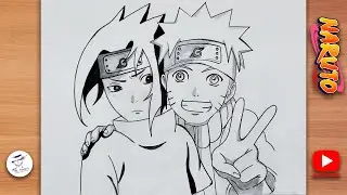 How to draw Naruto and Sasuke step by step| Naruto and Sasuke drawing easy