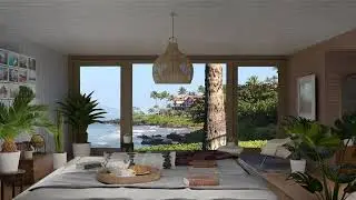 Good Morning in Hawaii Beachy Bedroom - Soft Jazz and Chill Beats