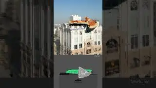 3D Flying Giant Pizza