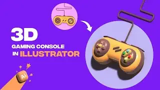 3d In illustrator | How to create 3d gaming console in Illustrator ? | Gaming console 