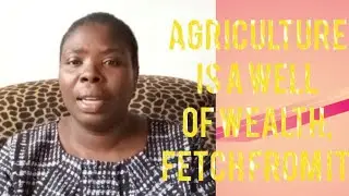 AGRICULTURE IS A WELL OF WEALTH, FETCH FROM IT 🧑‍🌾
