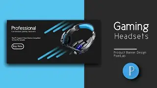 Gaming Headset | Facebook post banner design |  With Android | PixelLab editing | graphic design
