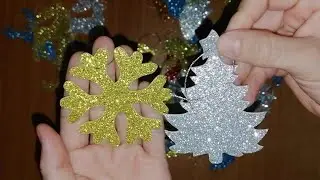 DIY Adornos para el pino de navidad🎄 hechos con fomi
