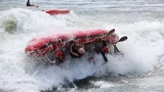 Rishikesh river rafting boat flip accident full video and rescue work successful