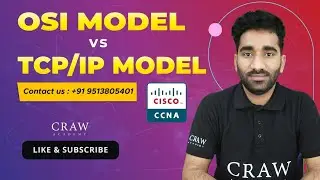 38. Difference Between OSI Model & TCP/IP Model| CCNA 200-301 | By Deepak Yadav | CRAW Networking