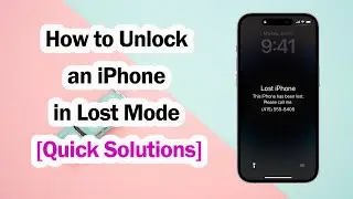 How to Unlock an iPhone in Lost Mode [Quick & Easy Steps👏]