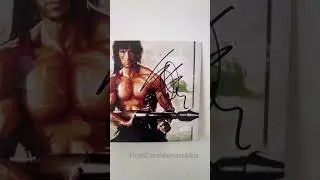 Sylvester Stallone signed Rambo photograph 8x10"