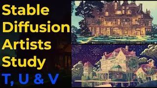 #aiart A Stable Diffusion Artist Study [ T, U, & V ]