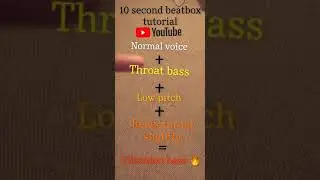 10 Second Vibration Bass Beatbox Tutorial by TrendyBeats