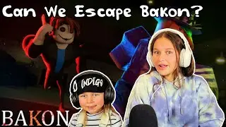 🎮1st time playing Roblox Bakon | Can we escape Bakon in Roblox?😝