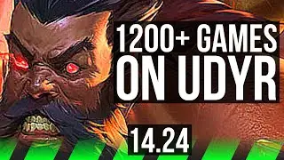 UDYR vs JARVAN IV (JGL) | 1200+ games | NA Master | 14.24