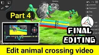 (part 4)How to edit animal crossing fountain video | complete animal crossing tutorial on mobile