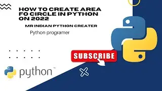 How to crate area of circle in python on2022