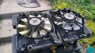 Radiator installation, 2000 Toyota Avalon