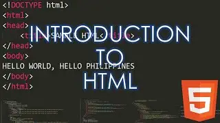 Introduction to HTML Part 1