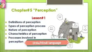 Perception; Nature and Characteristics of perception | in Urdu/Hindi language | by Dear Knowledge