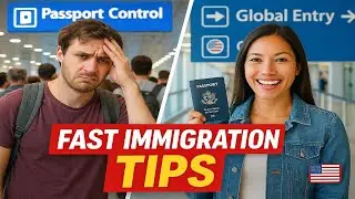 How to Get Through USA Immigration and Customs FAST | Travel Tips 2025