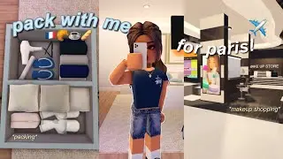 pack with me for paris 🇫🇷| roblox bloxburg