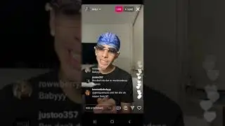 ji on IG Live smoking weed