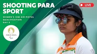 🔴 LIVE: Shooting Para Sport - Women's 10m Air Pistol Qualification | Day 3