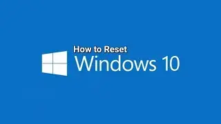 Resetting Windows 10 #icttips #techtutorials