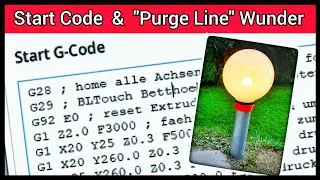 Start-Code / Purge-Line Tipps / Kugelleuchte