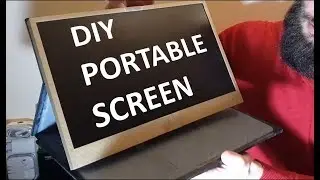I Made My Own DIY Portable Screen from an Old Laptop (USB Type C powered because the future is now!)