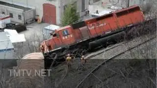 CPR TRAIN DERAILMENT & CRASH NELSON BC - TMTV.NET