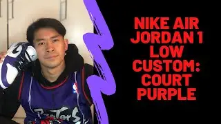 COURT PURPLE FOR $100??: nike air jordan 1 low custom (court purple)