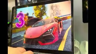 Enhanced graphics of Asphalt Legends: Unite gameplay on base model MacBook Air M1