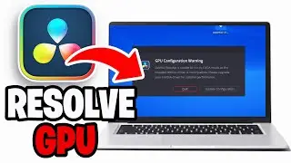 How To Fix Davinci Resolve GPU Configuration Warning! (2026)