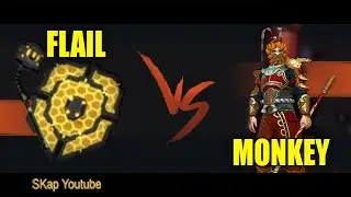 Shadow Fight 3 - Monkeys vs Flail and Shield (Monkey King)