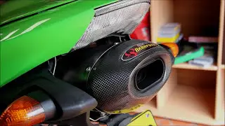 2005 Kawasaki Ninja ZX6R 636 Akrapovic Slip on Exhaust