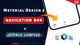 BottomBar in Jetpack Compose | Bottom Navigation with Scaffold | Compose Material Design 3