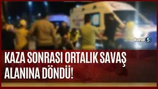 Burdur'da Trafik Kazası Sonrası Ortalık Karıştı